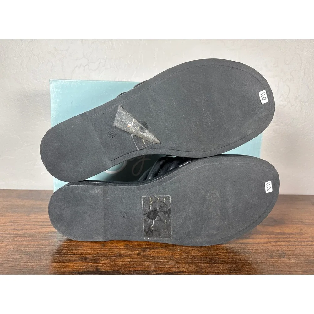 Seychelles Black Knotted Slide Sandals - Picture 8 of 9